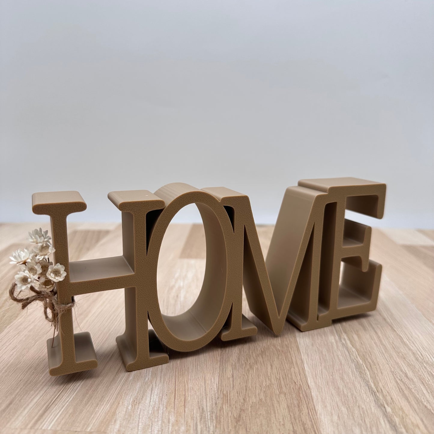 Moderner Schriftzug in 3d Technik aus nachhaltigem PLA Material,HOME, zuhause, verschiedenen Farben
