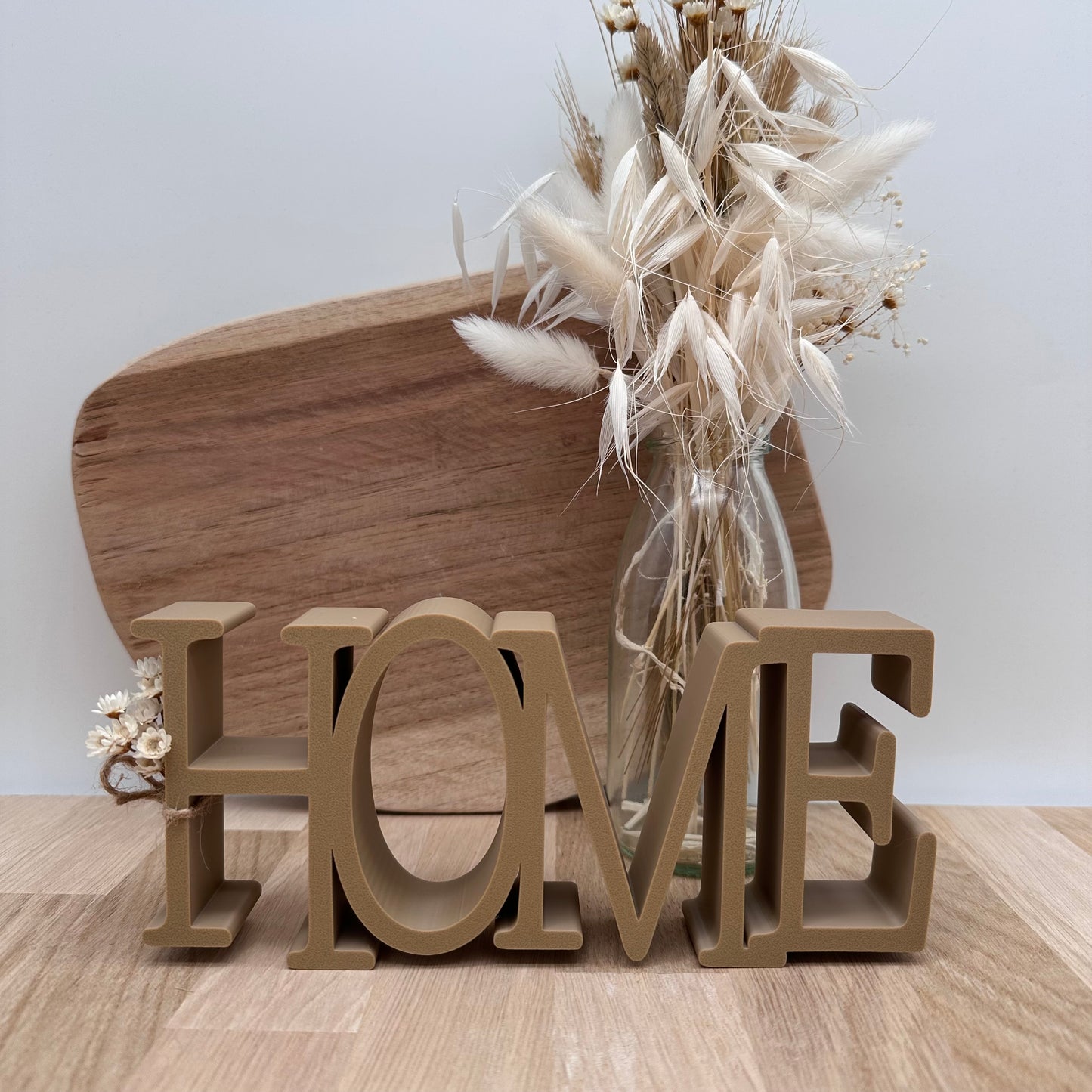 Moderner Schriftzug in 3d Technik aus nachhaltigem PLA Material,HOME, zuhause, verschiedenen Farben
