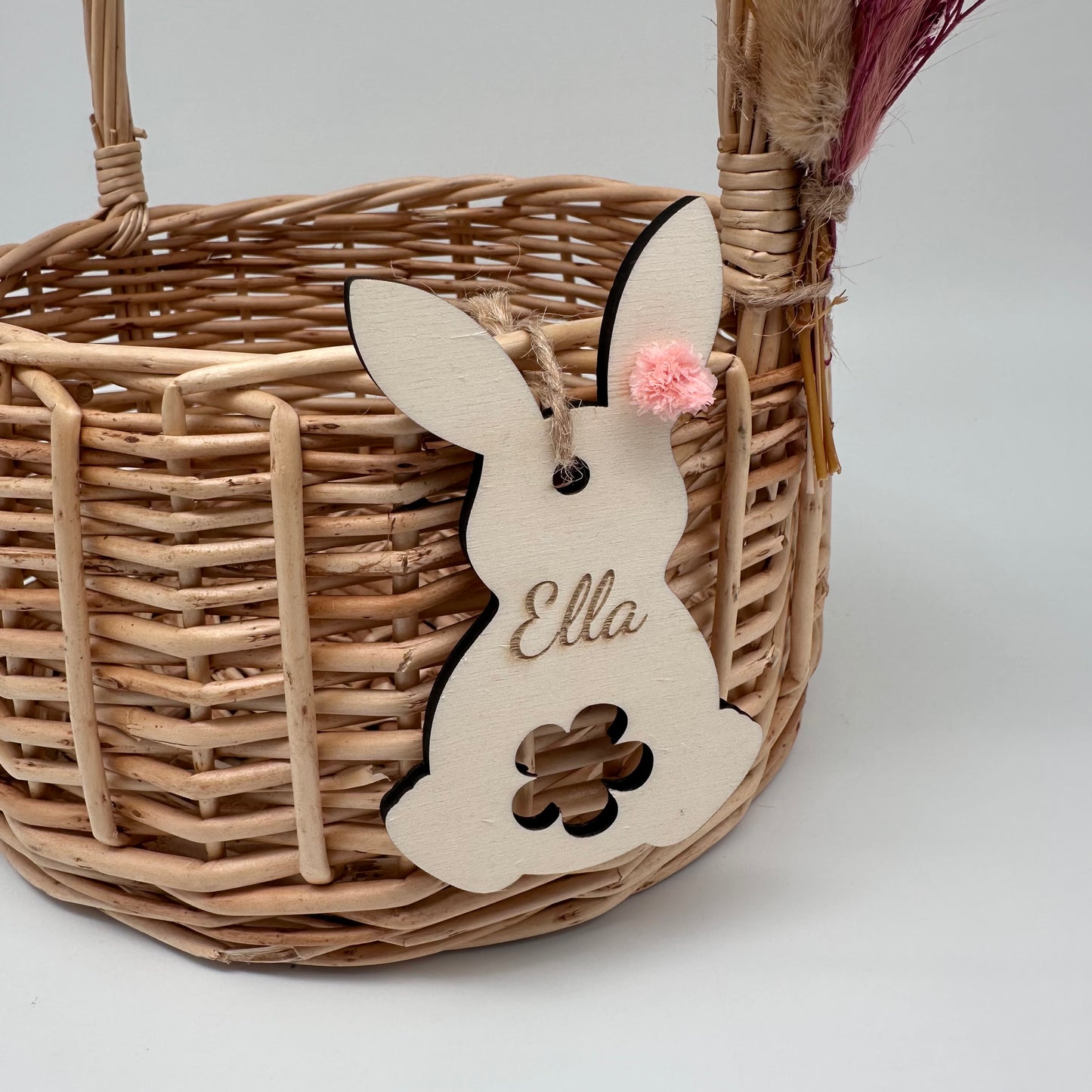 Geschenkekorb, Osterkorb, Osterkörbchen, Weidenkorb, Kinder Korb, Korb für Ostern, personalisierter Anhänger, Korb mit Namen, Mädchen,Jungen