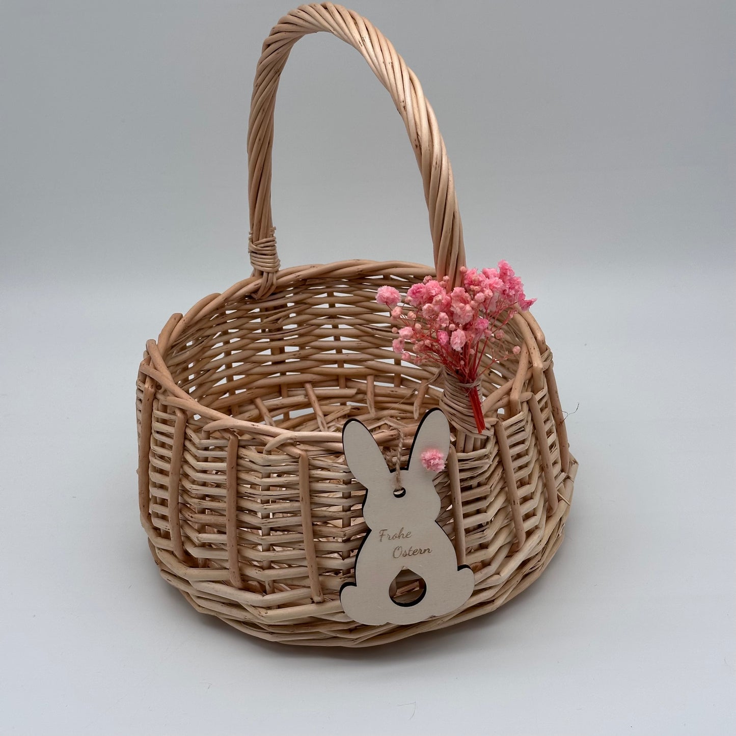 Geschenkekorb, Osterkorb, Osterkörbchen, Weidenkorb, Kinder Korb, Korb für Ostern, personalisierter Anhänger, Korb mit Namen, Mädchen,Jungen