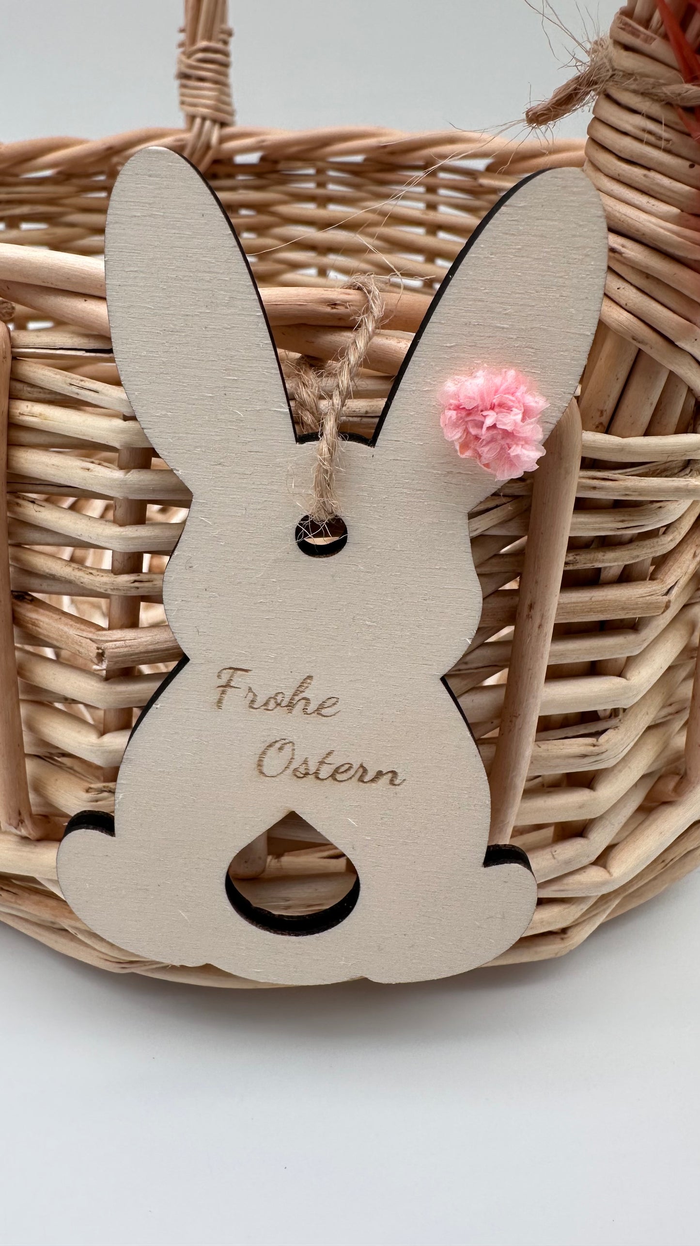 Geschenkekorb, Osterkorb, Osterkörbchen, Weidenkorb, Kinder Korb, Korb für Ostern, personalisierter Anhänger, Korb mit Namen, Mädchen,Jungen