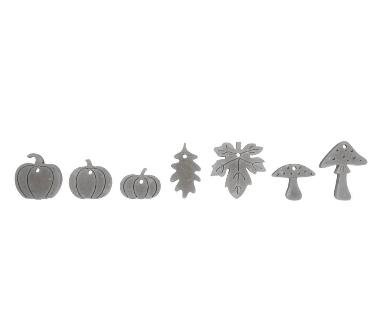 Rayher Silikongießform, Pilz, Blatt, Blätter, Kürbis, Herbst, Anhänger, selber gießen, Raysin, Beton, Form