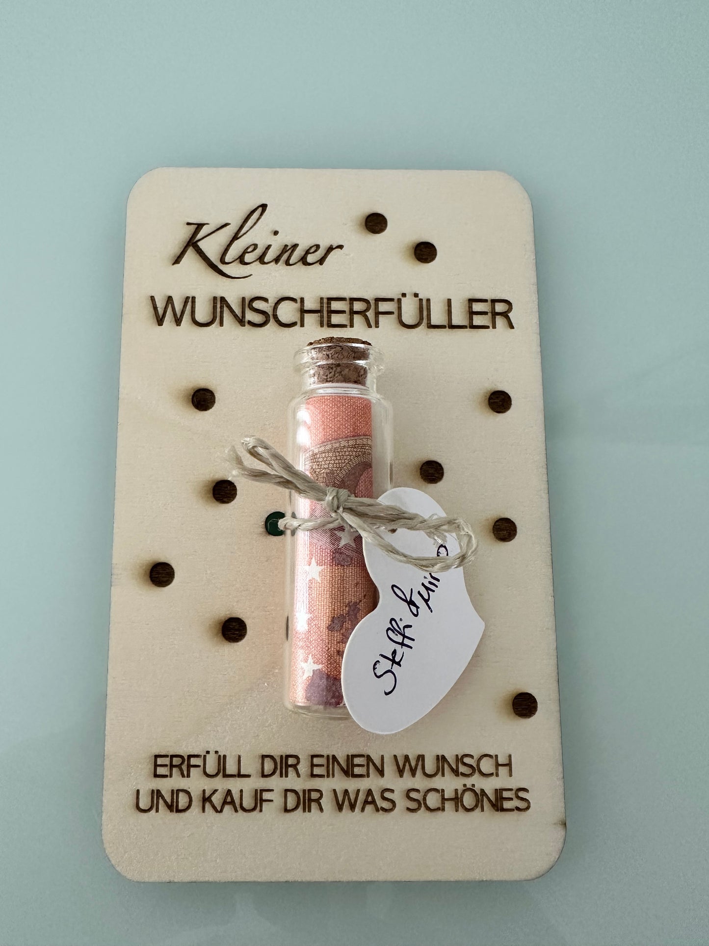 Wunscherfüller, Geldgeschenk für Männer/ Kinder, Geldgeschenkkarte, Personalisierung möglich, Einschulung Geldgeschenk