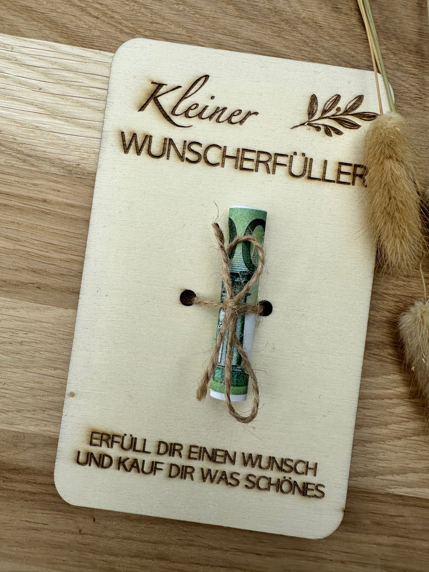 Wunscherfüller, Geldgeschenk für Männer/ Kinder, Geldgeschenkkarte, Personalisierung möglich, Einschulung Geldgeschenk