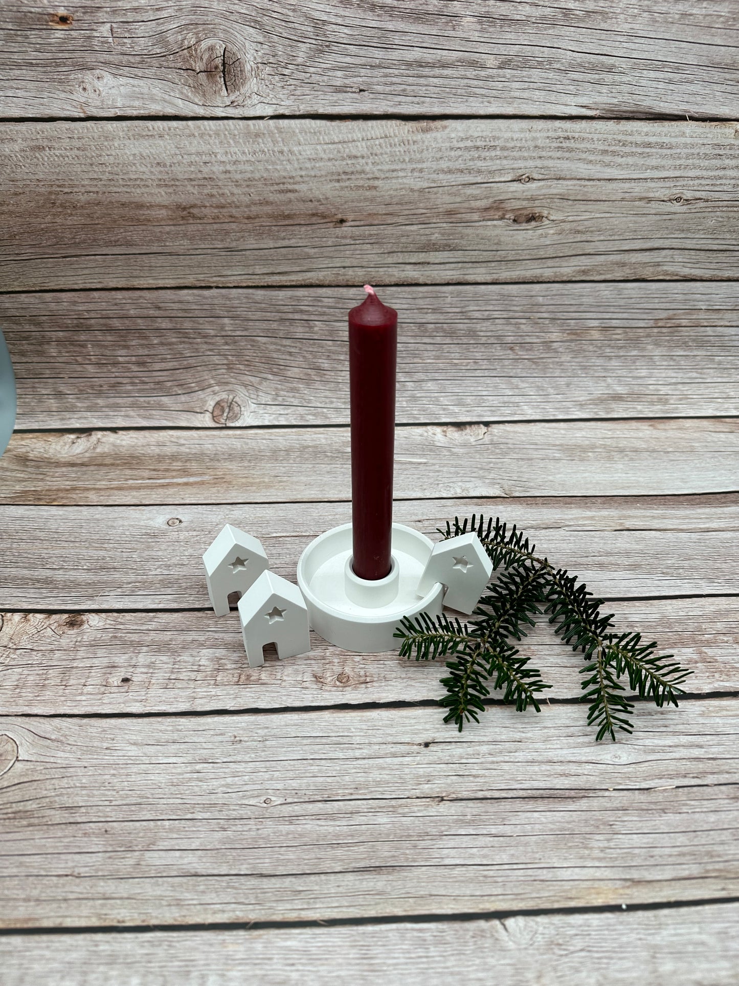 Silikonform Kantenhocker Häuschen, Herz, Tannenbaum zum Anhängen, hinstellen, ganzes Jahr, Weihnachten, Adventszeit, Raysin, Beton, Gießform