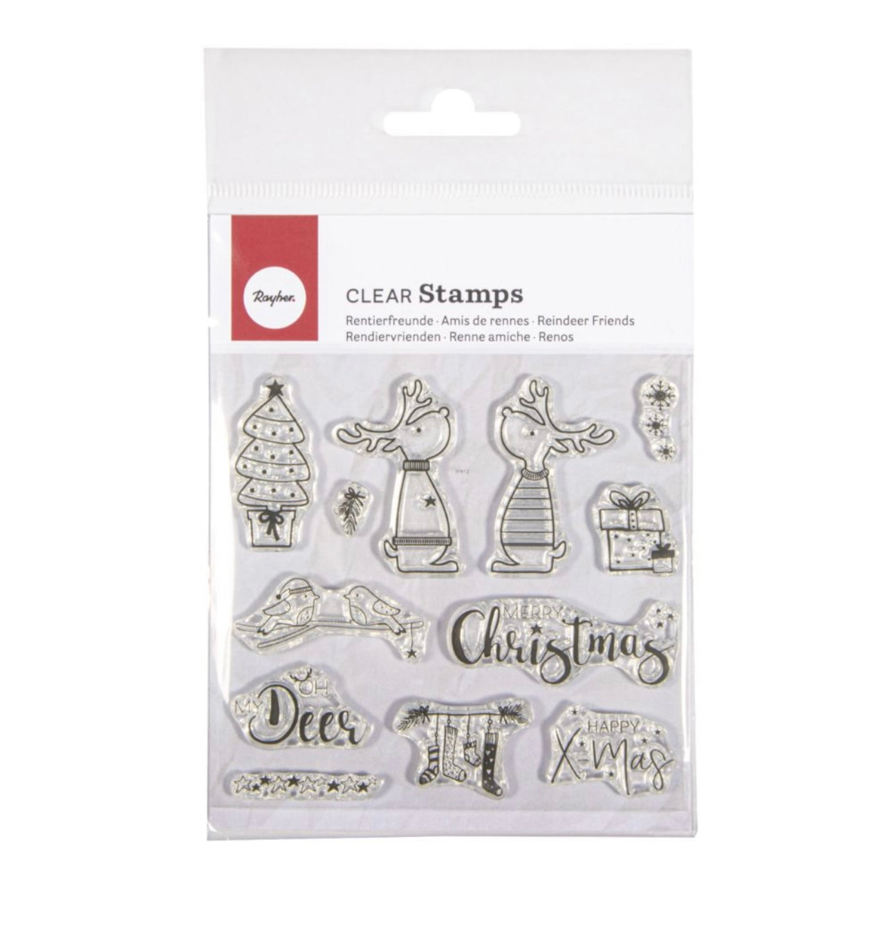 Clear Stamps Rentierfreunde, 13 Motive, Stempel, selbst Herstellen, Kartenherstellung, Weihnachten, Rentier, Vorweihnachtszeit