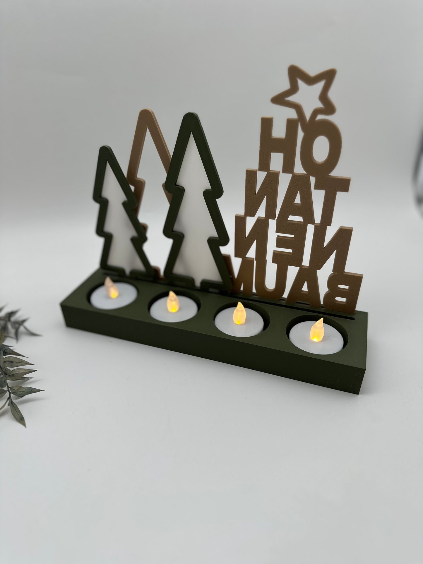 Oh Tannenbaum Weihnachtsdeko mit warmem Licht – festliche Stimmung für Wohnzimmer oder Esstisch