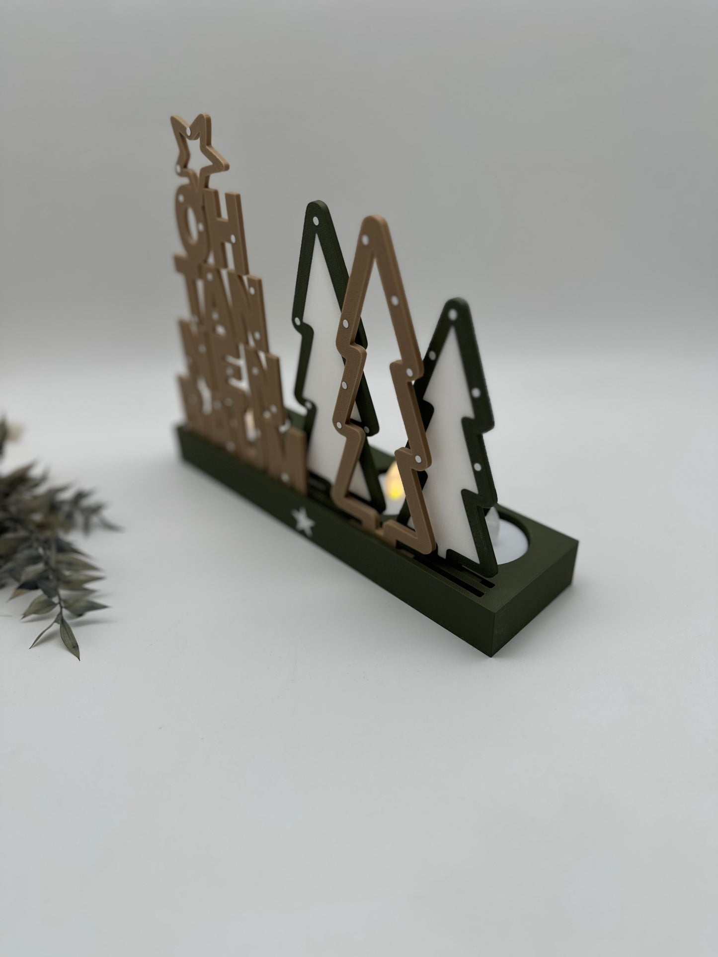 Oh Tannenbaum Weihnachtsdeko mit warmem Licht – festliche Stimmung für Wohnzimmer oder Esstisch