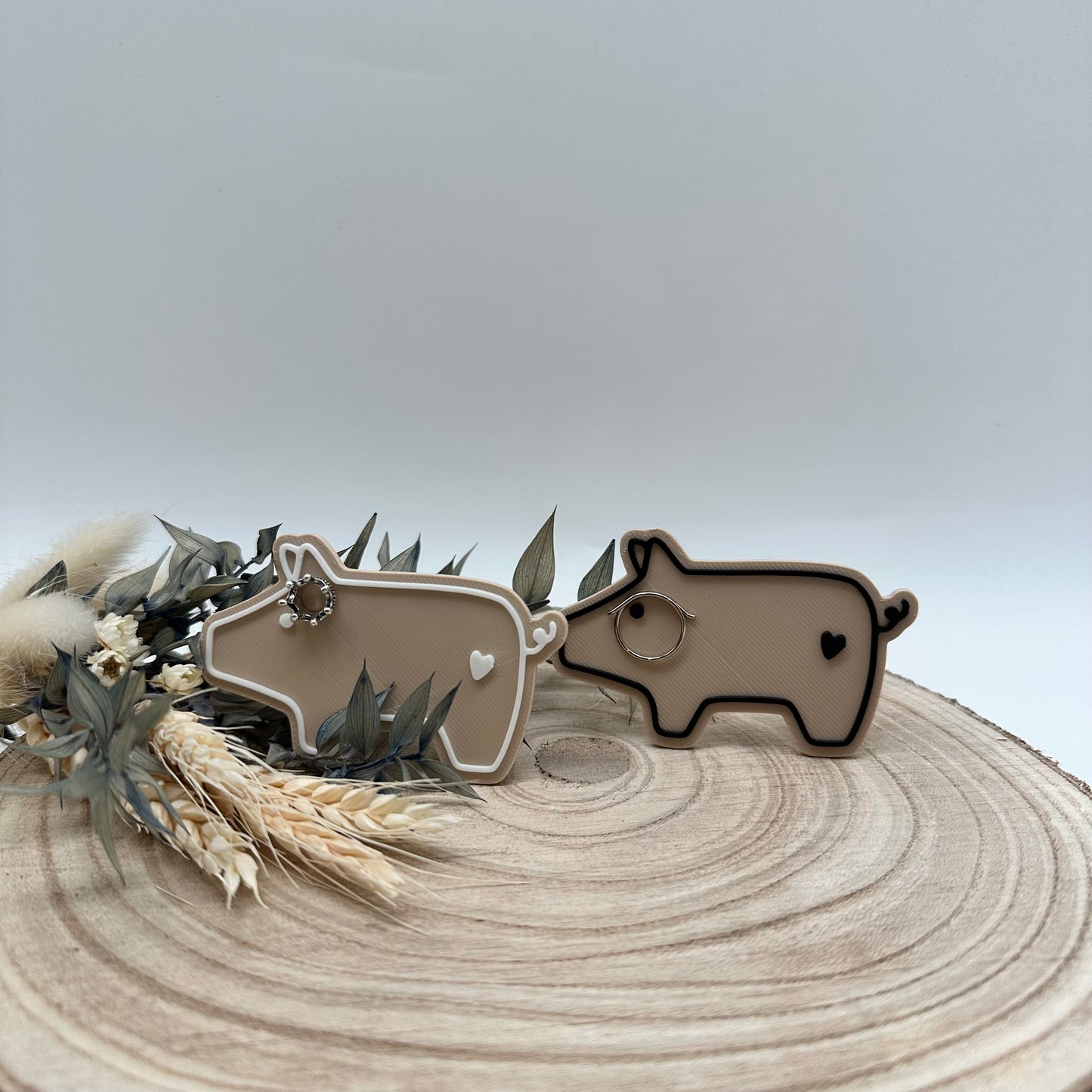 Glücksschweinchen Paar „Sau viel Glück für dich“ – Geschenkidee zu Silvester, Geburtstag & mehr