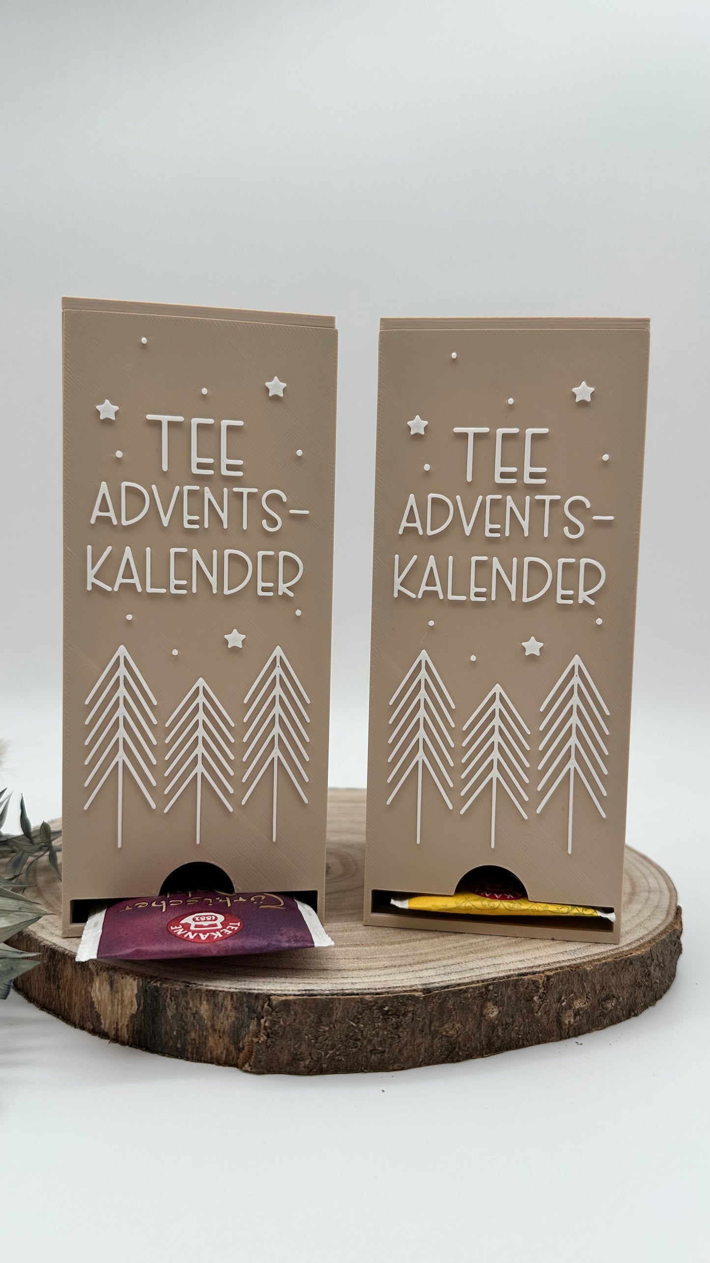 Wiederverwendbarer Tee Adventskalender aus hochwertigem Material – perfekt als Geschenk für Mama oder Freundin