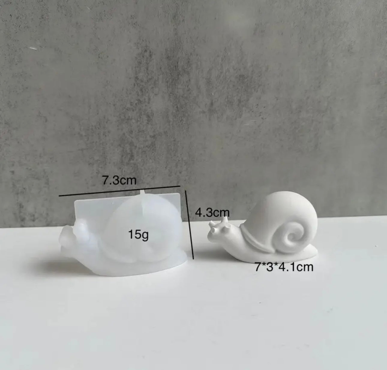 Silikonform Schnecke 2er Set, Gießform