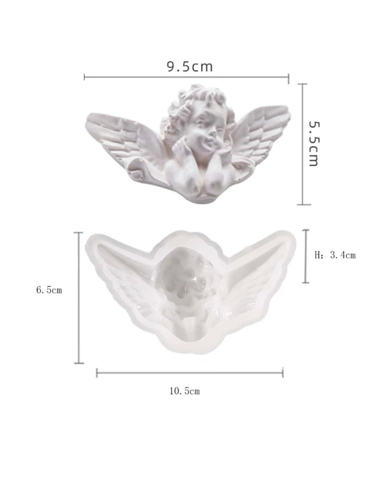 Silikonform, Engel, Engel mit Flügeln, Gießform