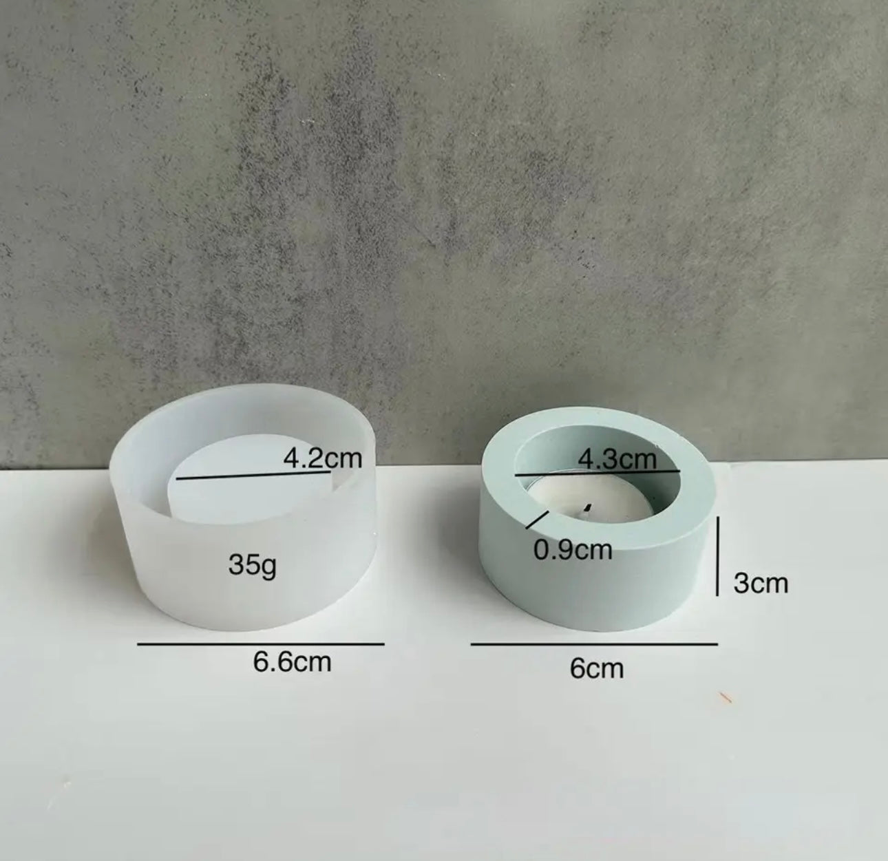 Silikonform Teelichthalter, Kerzenständer, Kerzenhalter, Gießform