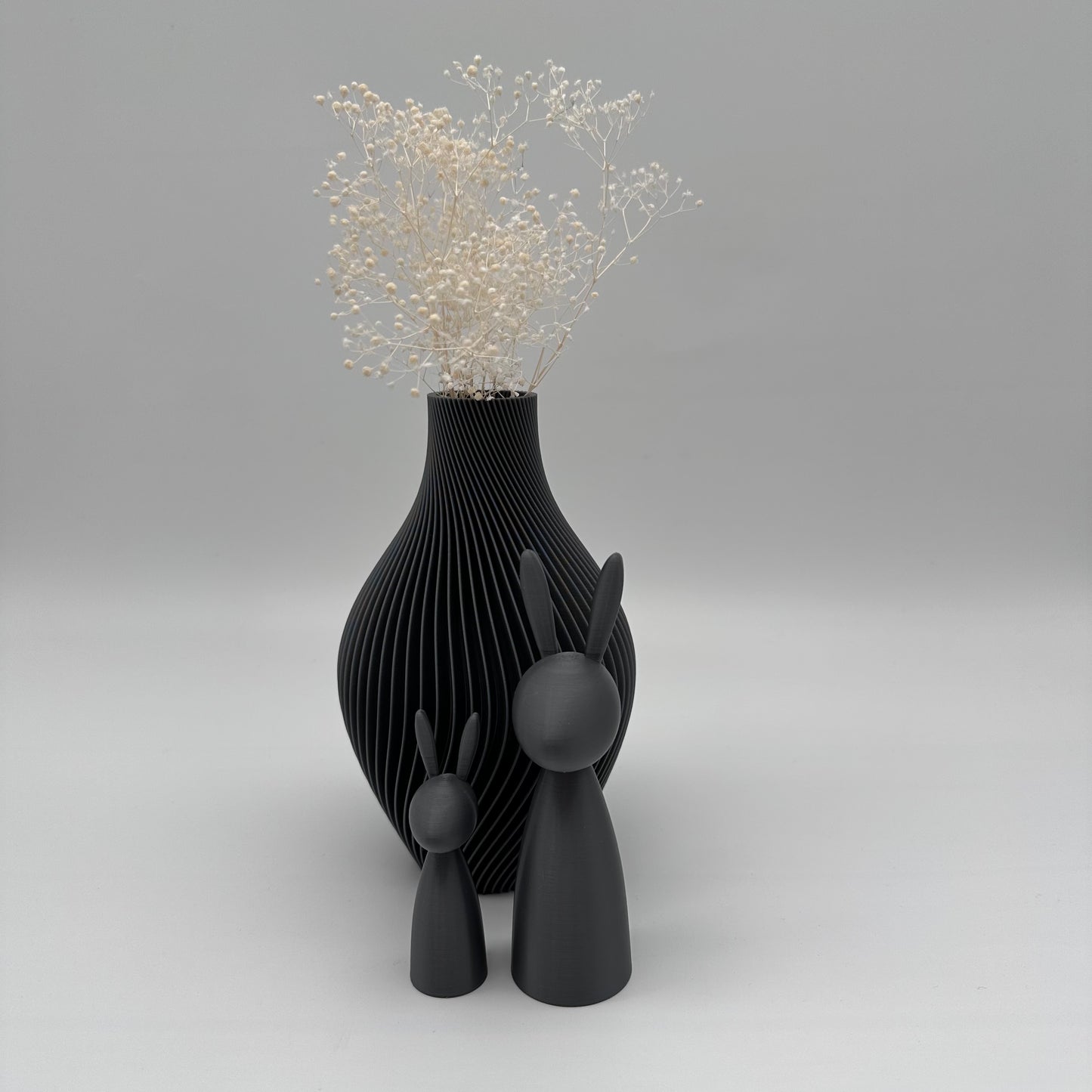 Moderne 3d Druck. Vase mit Rillen, Vase geriffelt, modernes Design, verschiedenen Farben, 3d Druck, Nachhaltigkeit