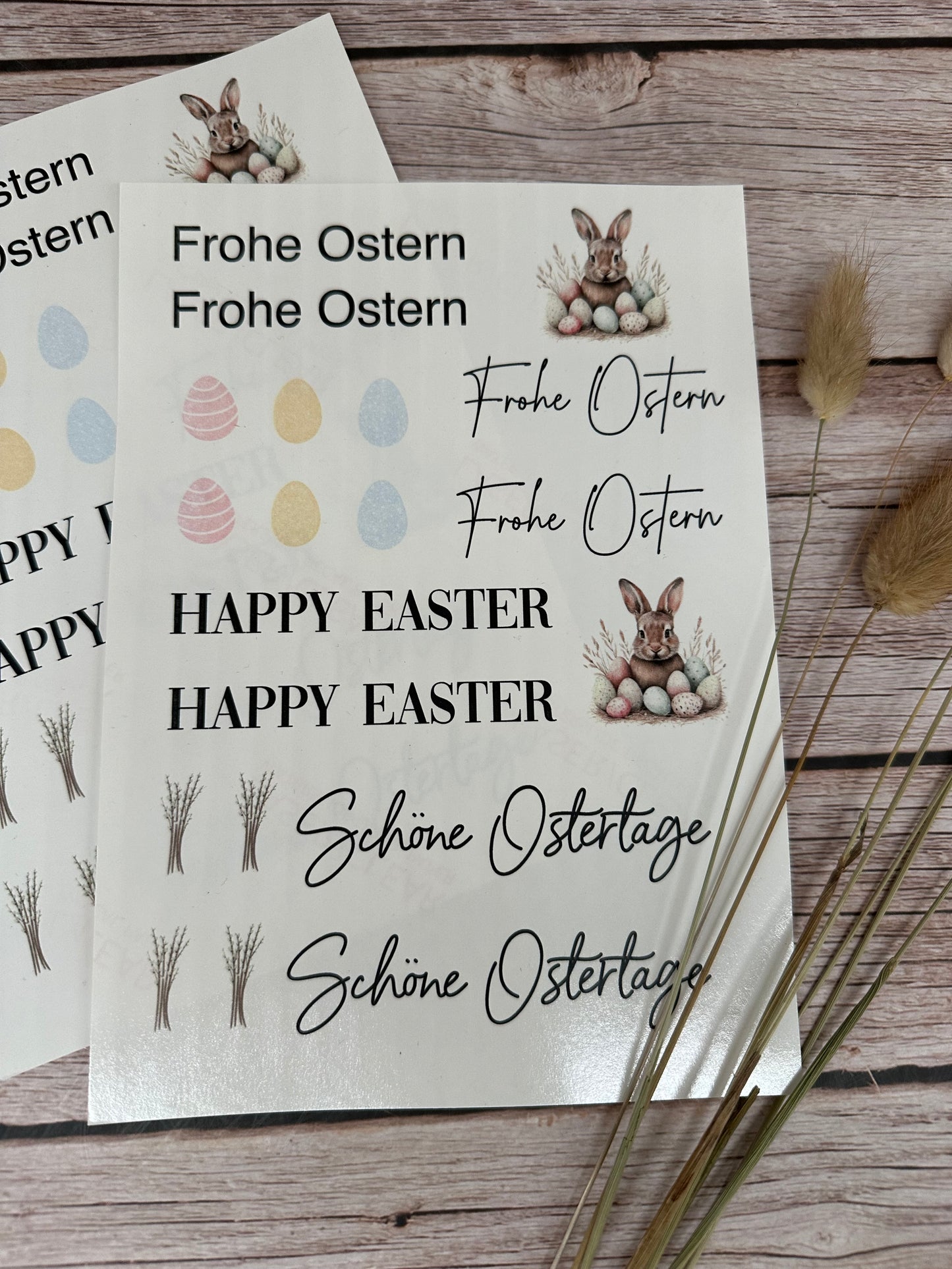 Kerzenschiebefolie Ostern, Kerzenfolie, Wasserschiebefolie, Kerzentattoos, Kerzensticker, DIN A5, Transferfolie